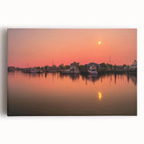 Black and white photograph of a Connecticut landscape on stretched canvas, suitable for kitchen wall art.