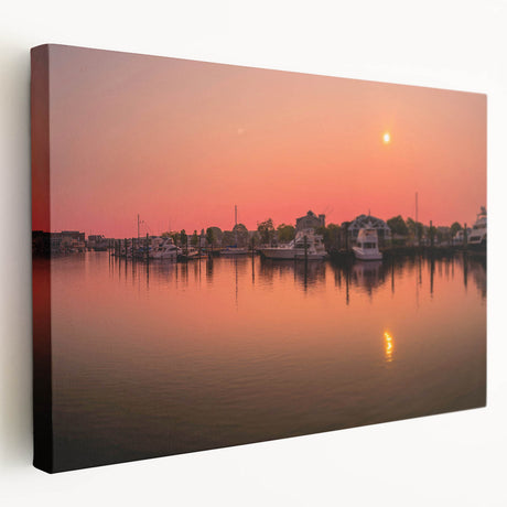 Scenic Connecticut landscape on large stretched canvas, featuring green tones, ideal for kitchen wall art.