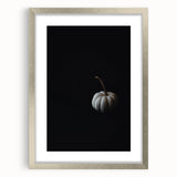 Textured abstract art print depicting autumnal shades on a silver-framed canvas, suitable for bedroom decor.