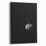 Black and white vintage poster art of a fall landscape on framed canvas, ideal for bedroom wall decor.