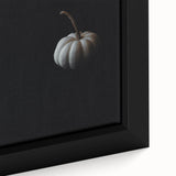 Extra large framed canvas featuring textured, colorful art with a black background, depicting autumn leaves.