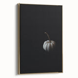 Framed canvas featuring a vintage landscape painting of autumn trees, ideal for bedroom wall art.