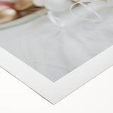 Art deco poster featuring a stylized spring scene in pastel hues on rolled canvas, suitable for dining room walls.