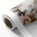 Art Deco poster of spring season with pastel colors on rolled canvas, ideal for nursery wall art.