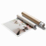 Extra large rolled print featuring vibrant spring floral art, ideal for classy bathroom or large living room decor.