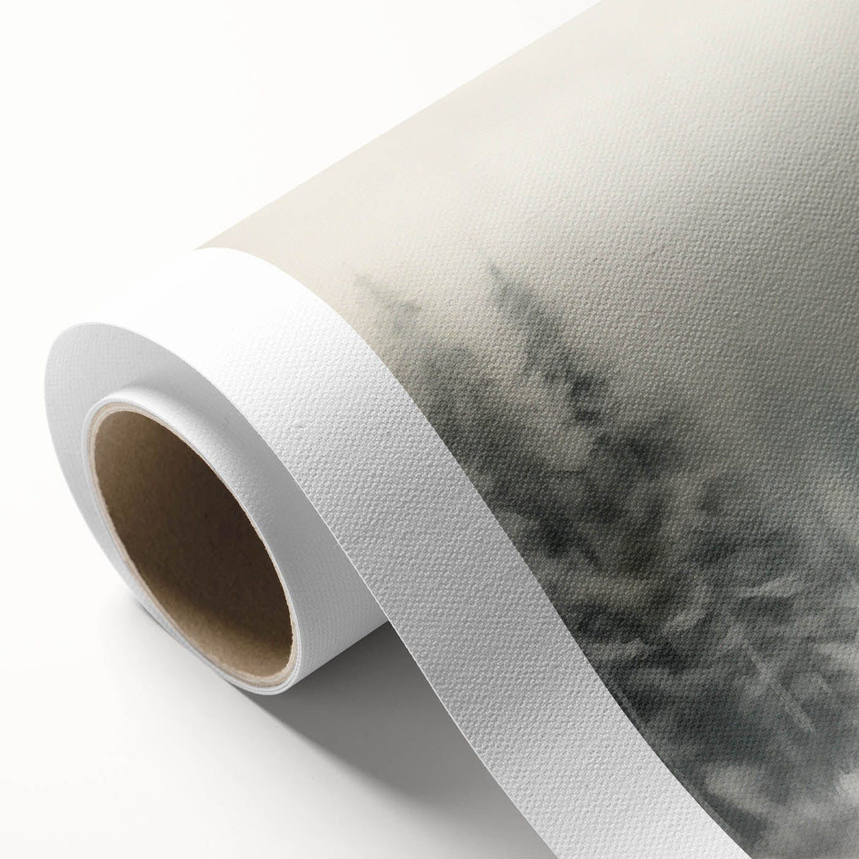 Art deco poster depicting a serene winter landscape on rolled canvas, suited for nursery wall art or dining room ambiance.
