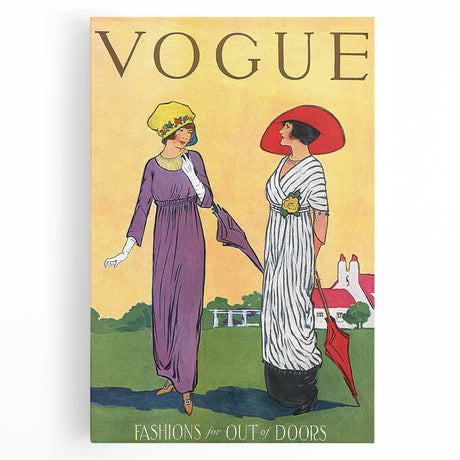 1920s Outdoor Fashion Vogue Print - Elegant Vintage Wall Art Decor