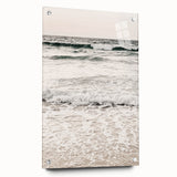 Large abstract wall art in vibrant summer hues on acrylic glass, ideal for bedroom or dining room decor.