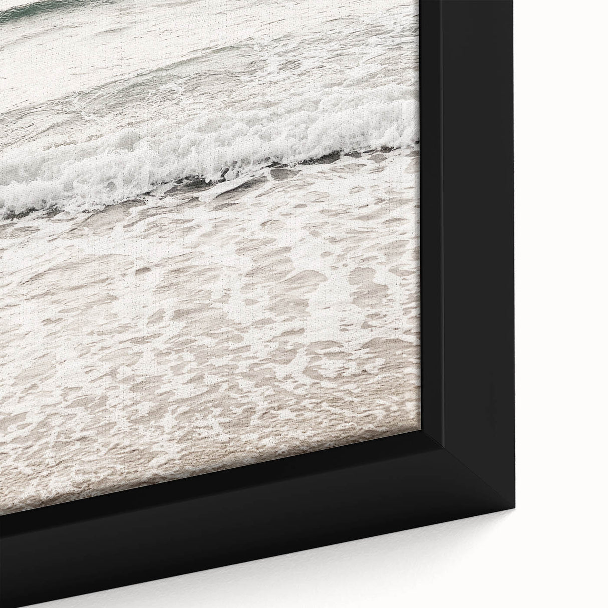 Extra large black wall art featuring colorful, textured abstract design on framed canvas, suitable for living room decor.