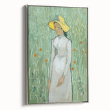 Landscape art painting of a colorful, Van Gogh-style scene on a framed canvas, ideal for adding a vintage touch to any room.