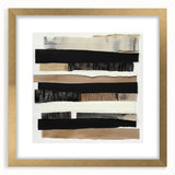Framed Dining Room Prints – Black & Beige Abstract Wall Art
