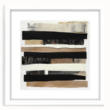 Framed Dining Room Prints – Black & Beige Abstract Wall Art