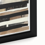 Framed Dining Room Prints – Black & Beige Abstract Wall Art