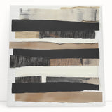 Framed Dining Room Prints – Black & Beige Abstract Wall Art