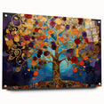Golden Tree of Life Wall Art - Vibrant Modern Canvas for Living Room