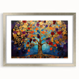 Golden Tree of Life Wall Art - Vibrant Modern Canvas for Living Room