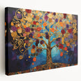 Golden Tree of Life Wall Art - Vibrant Modern Canvas for Living Room