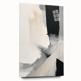 Abstract minimalist wall art displayed in a side view, featuring smooth acrylic glass that enhances colors and depth, ideal for modern home decor. This artwork combines simplicity and elegance, making it a perfect addition to any contemporary space.