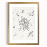 Modern Wall Art: Intricate Abstract Line Art – Minimalist Black & White Decor