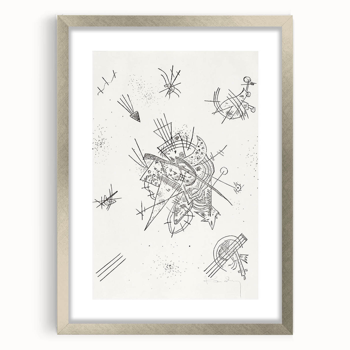 Modern Wall Art: Intricate Abstract Line Art – Minimalist Black & White Decor