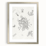 Modern Wall Art: Intricate Abstract Line Art – Minimalist Black & White Decor