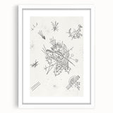 Modern Wall Art: Intricate Abstract Line Art – Minimalist Black & White Decor