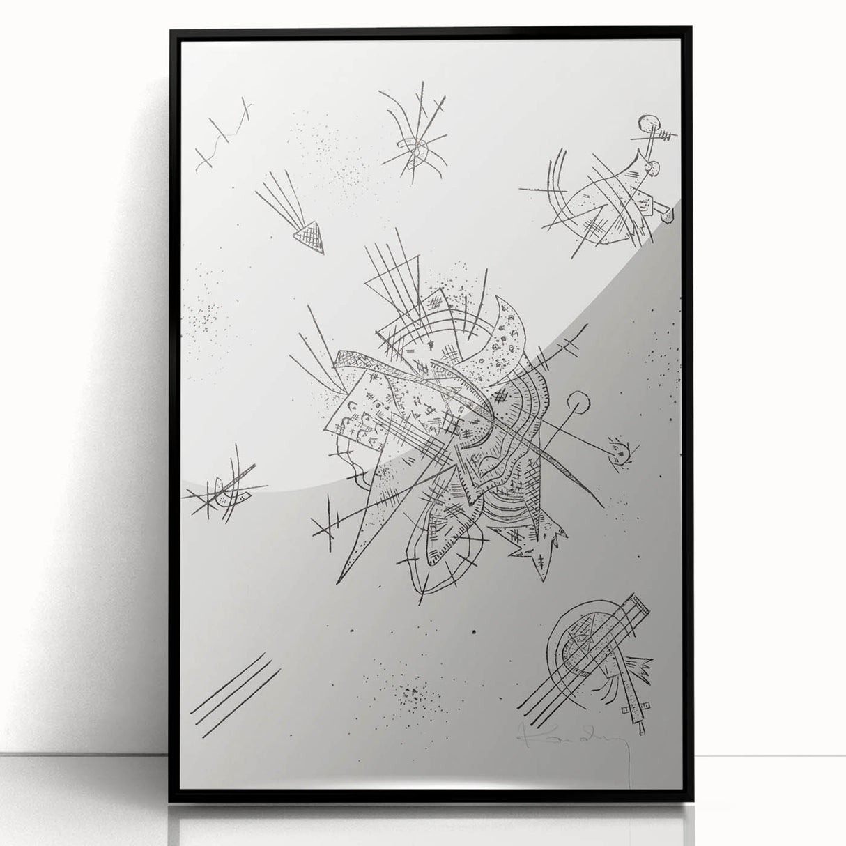 Modern Wall Art: Intricate Abstract Line Art – Minimalist Black & White Decor