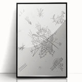 Modern Wall Art: Intricate Abstract Line Art – Minimalist Black & White Decor