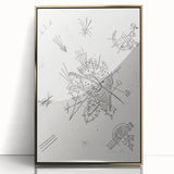 Modern Wall Art: Intricate Abstract Line Art – Minimalist Black & White Decor