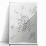 Modern Wall Art: Intricate Abstract Line Art – Minimalist Black & White Decor