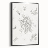 Modern Wall Art: Intricate Abstract Line Art – Minimalist Black & White Decor