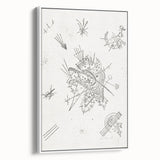 Modern Wall Art: Intricate Abstract Line Art – Minimalist Black & White Decor