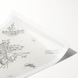 Modern Wall Art: Intricate Abstract Line Art – Minimalist Black & White Decor