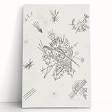 Modern Wall Art: Intricate Abstract Line Art – Minimalist Black & White Decor