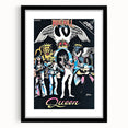 Queen Retro Poster Art - Comic Style Vintage Print - Rock Music Poster