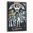 Queen Retro Poster Art - Comic Style Vintage Print - Rock Music Poster