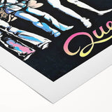 Queen Retro Poster Art - Comic Style Vintage Print - Rock Music Poster