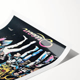 Queen Retro Poster Art - Comic Style Vintage Print - Rock Music Poster