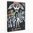 Queen Retro Poster Art - Comic Style Vintage Print - Rock Music Poster