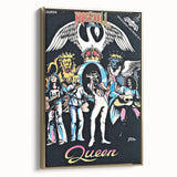 Queen Retro Poster Art - Comic Style Vintage Print - Rock Music Poster