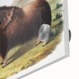 Romanticism Art: Classic Musk Ox Illustration on Historical Canvas