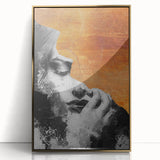 Modern Living Room Wall Art – Abstract Black and White Canvas