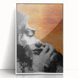 Modern Living Room Wall Art – Abstract Black and White Canvas