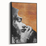 Modern Living Room Wall Art – Abstract Black and White Canvas