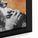 Modern Living Room Wall Art – Abstract Black and White Canvas