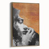 Modern Living Room Wall Art – Abstract Black and White Canvas