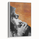 Modern Living Room Wall Art – Abstract Black and White Canvas