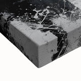 Modern Living Room Wall Art – Abstract Black and White Canvas