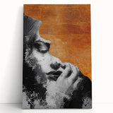 Modern Living Room Wall Art – Abstract Black and White Canvas