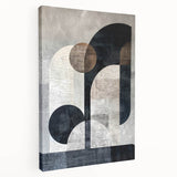 Stretched canvas featuring an abstract minimalist wall art design in soft pastel colors, showcasing a modern aesthetic perfect for contemporary home decor.